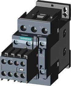 Power contactor, AC-3 38 A, 18.5 kW / 400 V 2 NO + 2 NC, 24 V AC 50 Hz, 3-pole, size S0 screw terminals Removable auxiliary switch - 3RT20281AB04