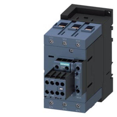 Power Contactor, AC-3 80A, 37KW/400V, 2NO 2NC, 110 VAC, 50/60HZ, 3 Pole, S3 Screw Terminal - 3RT2045-1AG24