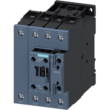4NO Contactor, AC1: 60A 110VAC 50HZ 4POLE 4NO Size S2 Screw Terminal 1NO+1NC Integrated - 3RT23361AF00