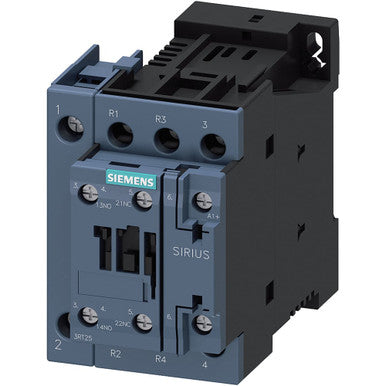 Power Contactor, AC-3 25 A, 11 Kw / 400 V 2 No + 2 Nc 48 V DC 4-POLE Size S0 Screw Terminals - 3RT25261BW40
