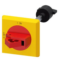 Siemens 3RV2926-0C, Door-Coupling Rotary Operating Mechanism, Ip55, Emergency Stop, Size S0...S3 - 3RV2926-0C