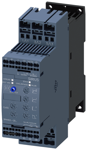 Sirius Soft Starter S0 12.5 A, 5.5 KW/400 V, 40 Â°c 200-480 V AC, 24 V Ac/dc Spring-type Terminal - 3RW40242BB04