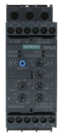 Soft Starter SIRIUS S0 Control voltage: 110-230 VAC/VDC Deceleration time: 0-20 s Dimensions W x H x D: 45 x 125 x 149 mm Operating temperature - 3RW4028-1BB14