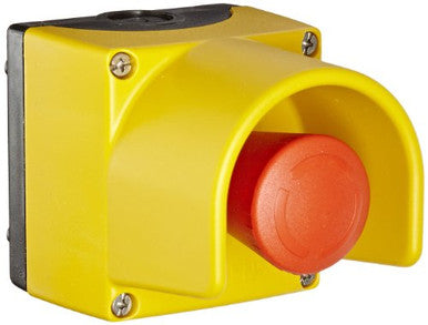 E-Stop; Twist to Reset; Red/Yellow/Black 32mm Mushroom Head - 3SB38010EF3