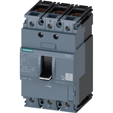 Circuit breaker 3VA1 IEC Frame 100 breaking capacity class S Icu=36 kA - 3VA1032-4ED36-0AA0