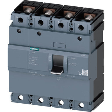 Switch disconnector 3VA1 IEC frame 250 4-pole SD100 In=250A without - 3VA1225-1AA42-0AA0