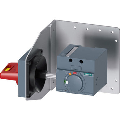 Side wall mounted rot. operator EMERGENCY OFF IEC IP65 with mounting - 3VA9137-0PK55