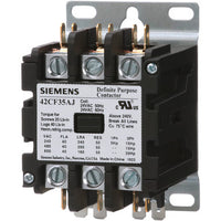 Definite Purpose Contactor, 24V AC, 3 P, Non-Reversing, 3 Phase, Quick Connect & Screw - 42CF35AJ