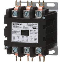 US2: 42EF35AJ Definite Purpose Contactor, 60A, 3-Pole, Open, 24 VAC Coil - 42EF35AJ