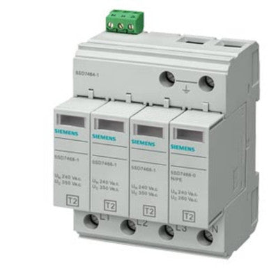 Surge arrester Type 2 Requirement class C UC 350V Pluggable protective modules - 5SD7464-1