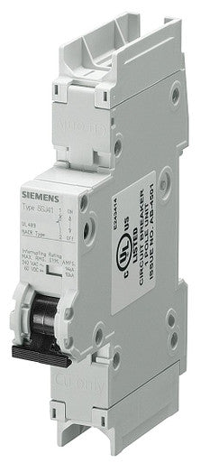 Miniature circuit breaker 240 V 10kA, 1-pole, C, 50 A, D=70 mm according to UL 489 - 5SJ4150-7HG41