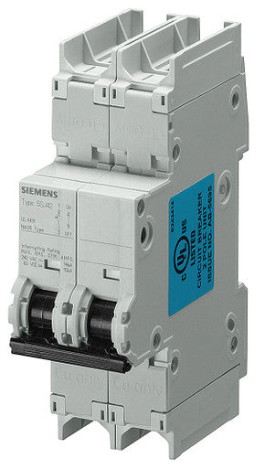 Miniature Circuit Breaker, 5SJ4 Series, 2A, 2 Pole, 240V AC, 14kA, C Curve - 5SJ4202-7HG41