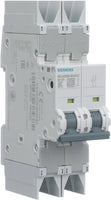 Miniature Circuit Breaker, 5SJ4 Series, 8A, 2 Pole, 277/480V AC, 10kA, D Curve - 5SJ4208-8HG42