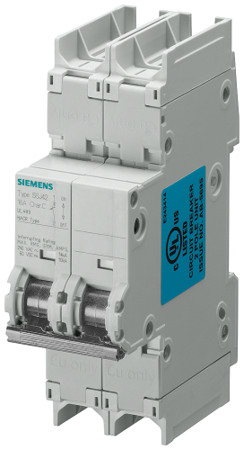 Thermal Circuit Breaker, 2 Pole(s), 20A, 400VAC, DIN Rail - 5SJ42207HG41
