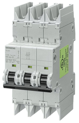 Miniature Circuit Breaker 5SJ4 3P 480/277 3A 10K D-TRIP - 5SJ4303-8HG42