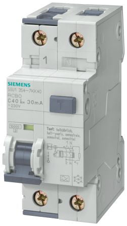 Siemens RCBO elm, short-time-delayed G - 5SU13547LB13