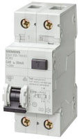 Siemens 5SU1356-7KK25, Rcbo Elm, 6 Ka, 1P+N, Type A, 30 Ma, C-Char, In 25 A, Un Ac 230 V - 5SU1356-7KK25