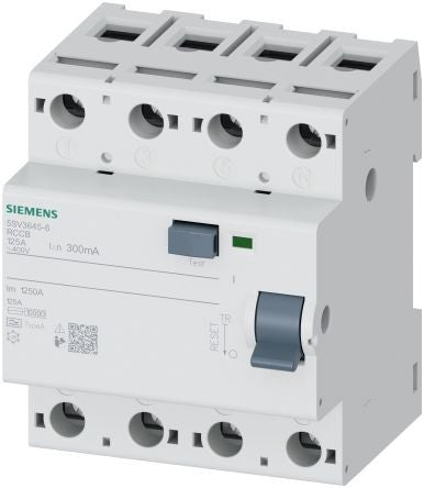 Residual current operated circuit breaker 4-pole - 5SV3645-6