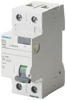Residual current operated circuit breaker, 2-pole, Type AC, In: 80 A, 30 mA, Un AC: 230 V - 5SV4317-0