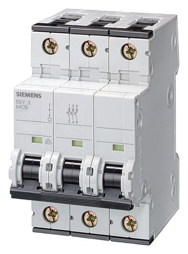 Siemens 5SY6325-7 Mini Circuit Breaker, UL 1077, 3-Pole, 25 Amps, 480VAC, C Trip Curve, 6 kA - 5SY6325-7