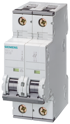 Miniature circuit breaker 400 V 15kA 2-pole - 5SY7202-8