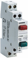 Button, 1 NO+1 NC 20 A 2 keys red green, lamps 230 V - 5TE4841