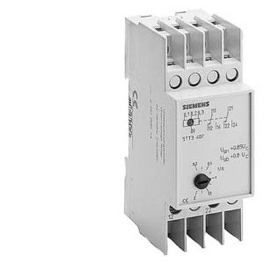 Voltage relays AC 230/400V 2CO short-time 20 ms With transparent cap - 5TT3407