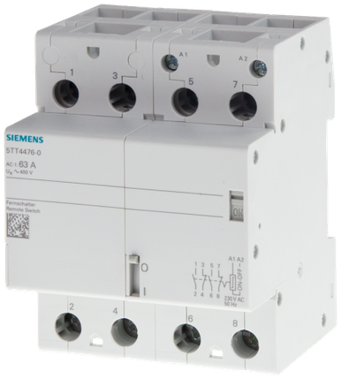 Remote control switch Contact for 40 A Voltage 230 V AC 4 NO contacts - 5TT44640