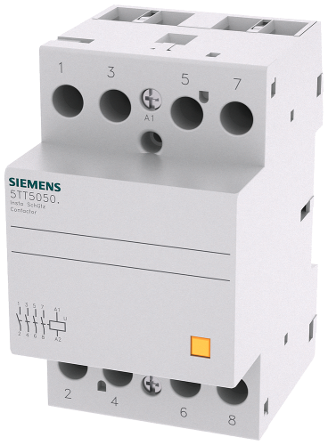 INSTA contactor with 4 NO contacts Contact for 230 V AC 400V 63A Control 230 V - 5TT5850-0