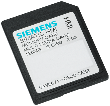 SIMATIC MM memory card 128 MB multi media card for OP 77B TP/OP 177B - 6AV6671-1CB00-0AX2