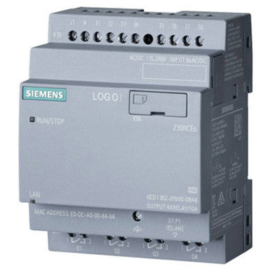 Controller; Logic; Logo! 8.2; 230V/230V/RELAY; 8 DI/4DO; Ethernet; W/o Display - 6ED10522FB080BA0