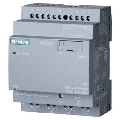 Controller; Logic; Logo! 8.2; 24V AC/24V Dc/relay; 8 DI/4 Do; Ethernet; W/o Dis - 6ED10522HB080BA0