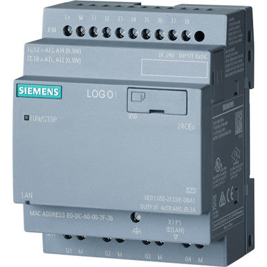 Siemens 6ED10522CC080BA2 LOGO PLC Controller 24 V DC cloud connectivity - 6ED10522CC080BA2