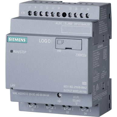 Siemens 6ED1052-2FB08-0BA2 LOGO! PLC Controller 115/230V versatile cloud-ready - 6ED10522FB080BA2
