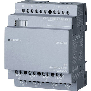 LOGO! DM16 230R expansion module, PS/I/O: 230V/230V/relay, 4 MW, 8 DI/8 DO for LOGO! 8 - 6ED1055-1FB10-0BA2