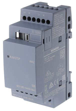 LOGO! AM2 expansion module, PS/: 12/24 V DC, 2 AI, 0-10 V or 0/4-20 mA for LOGO! 8 - 6ED1055-1MA00-0BA2
