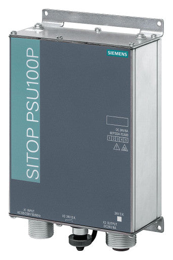 Siemens 6EP1334-7CA00 Power Supply, 24VDC Output, 8 Amps, 110-120, 230-240VAC Input, 206 Watts - 6EP13347CA00