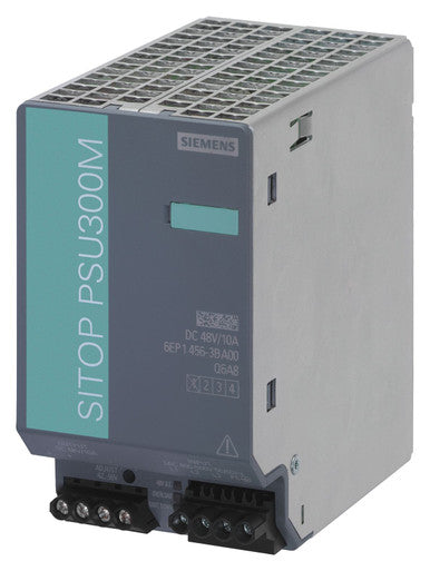 Sitop PSU300M 48V/10A Stabilized Power Supply Input: 400-500 V 3 AC Output: 48 V/10 A DC - 6EP1456-3BA00