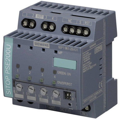 Selectivity Module; AC-DC; 24V; 3A; 24V In; DIN Rail; single-channel signaling - 6EP19612BA31