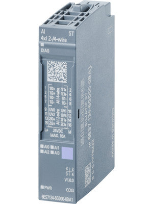 Siemens Simatic Et 200SP, Ai 4XI 2-/4-WIRE St - 6ES71346GD000BA1