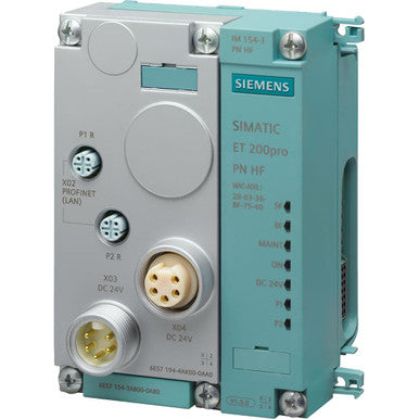 SIMATIC DP, PROFINET Interface module IM 154-3 PN, High Feature for ET 200 PRO, Integrated switch, incl. termination module - 6ES71543AB000AB0