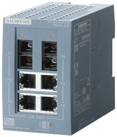 SCALANCE XB004-2LD unmanaged Industrial Ethernet Switch for 10/100 - 6GK5004-2BF00-1AB2