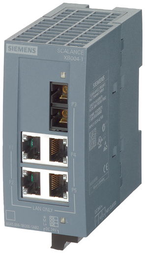 Ethernet Switch, Industrial, Unmanaged, 4 RJ45, 10/100 Mbit/s Twisted, 1 Singlemode - 6GK50041BF001AB2