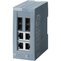 Ethernet Switch, Industrial, Unmanaged, 4 RJ45, 10/100 Mbit/s Twisted, 2 Multi - 6GK50042BD001AB2