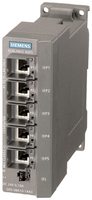 Ethernet Switch, Industrial, Unmanaged, 5 RJ45 Ports, 10/100 Mbit/s, Port Collars - 6GK50050BA101AA3