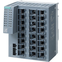 ETHERNET SWITCH, INDUSTRIAL, UNMANAGED, 24 RJ45 PORTS, 10/100 MBIT/S, PORT COLLARS - 6GK51240BA002AC2