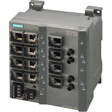 12 RJ45 port DIN Rail; Wall Mount Ethernet Switch; 10/100Mbit/s - 6GK52122BC002AA3