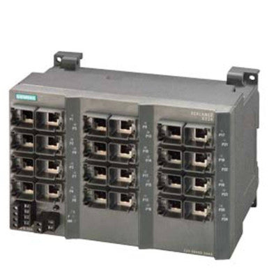 24 RJ45 port DIN Rail; Wall Mount Ethernet Switch; 10/100Mbit/s - 6GK52240BA002AA3