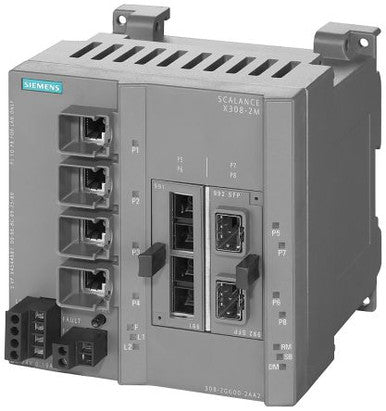 4 RJ45 port DIN Rail; Wall Mount Ethernet Switch; 10/100/1000Mbit/s - 6GK53082GG002AA2