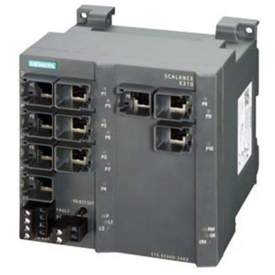 Scalance X310, Managed Plus Ie Switch, 3X 10/100/1000 Mbit/ And 7X 10/100 Mbit/s RJ45 Ports - 6GK53100FA102AA3